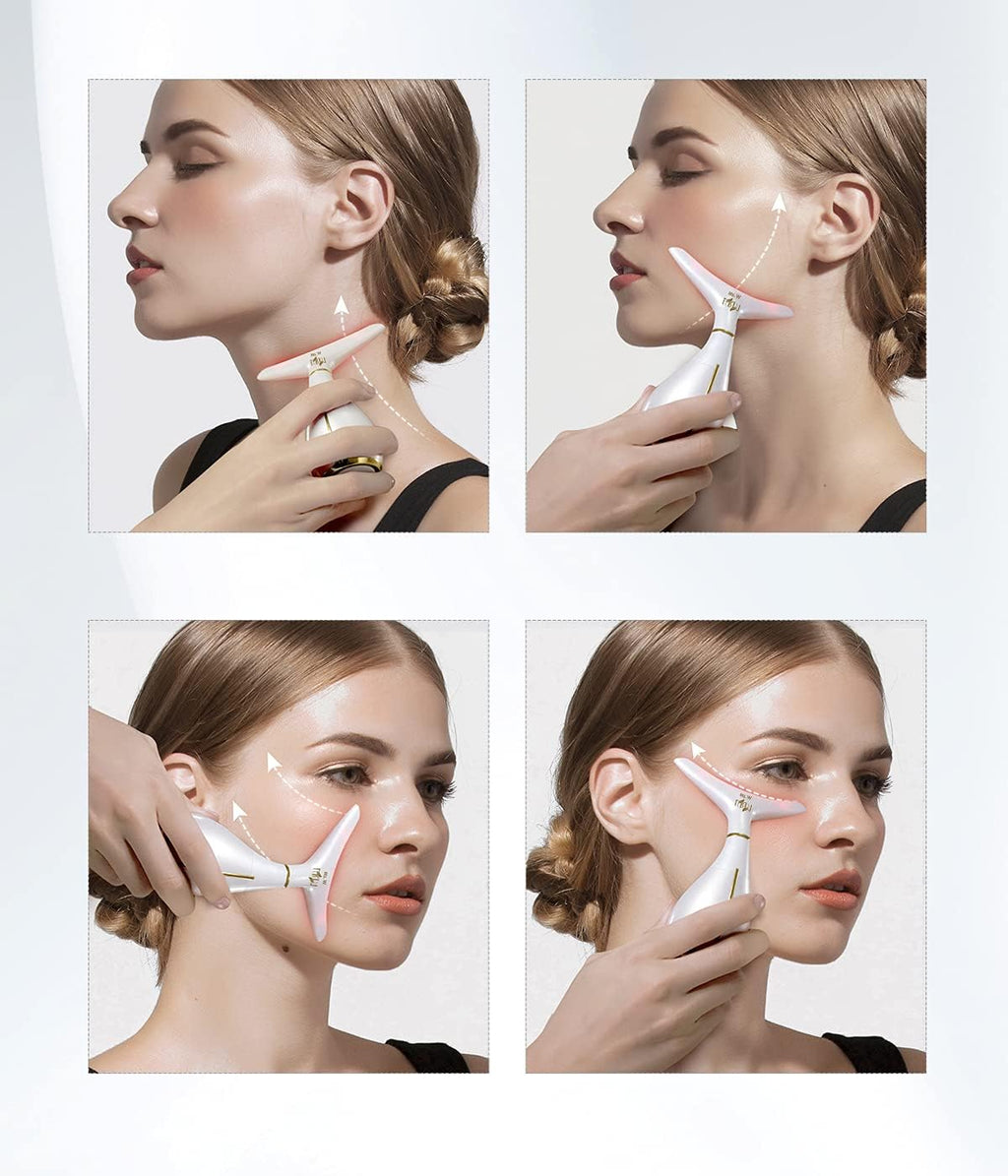 Portable Electric Face Massager with Heat & 3 Massage Modes A15762