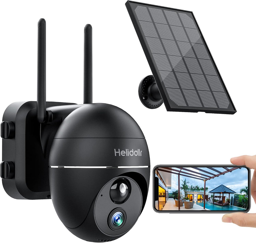 Outdoor Security Camera with Solar Panel V2295