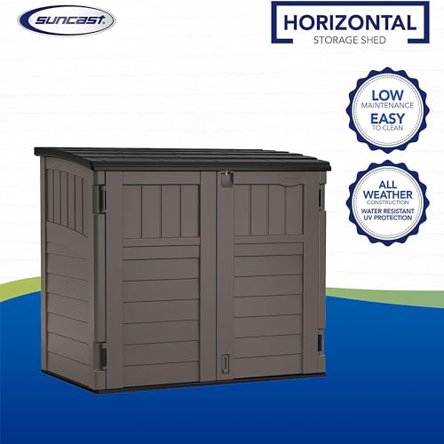 Outdoor Storage Shed, Horizontal, 4' x 2.5', Stoney Grey Y6315