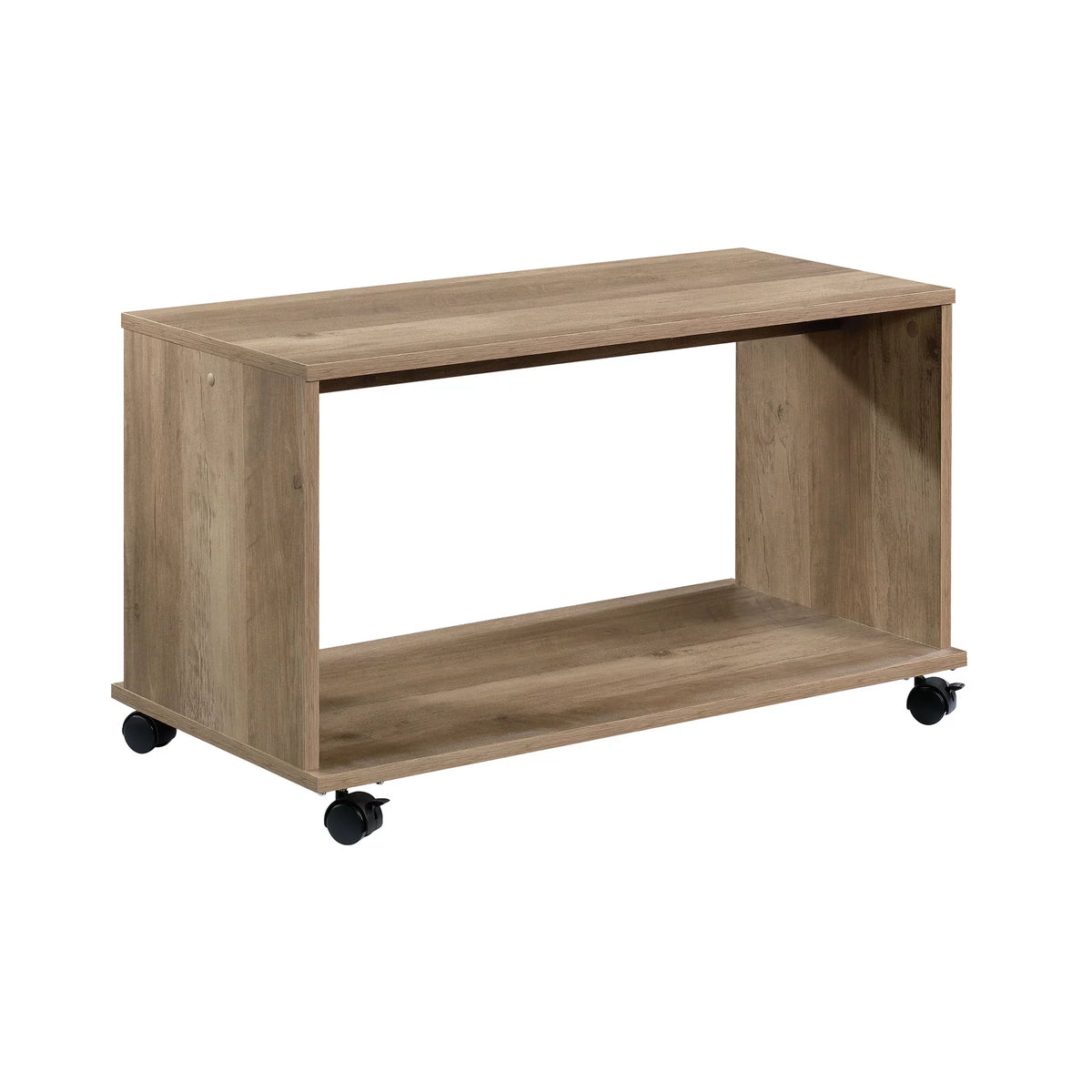 Rustic Weathered Oak Finish TV Cart P80409