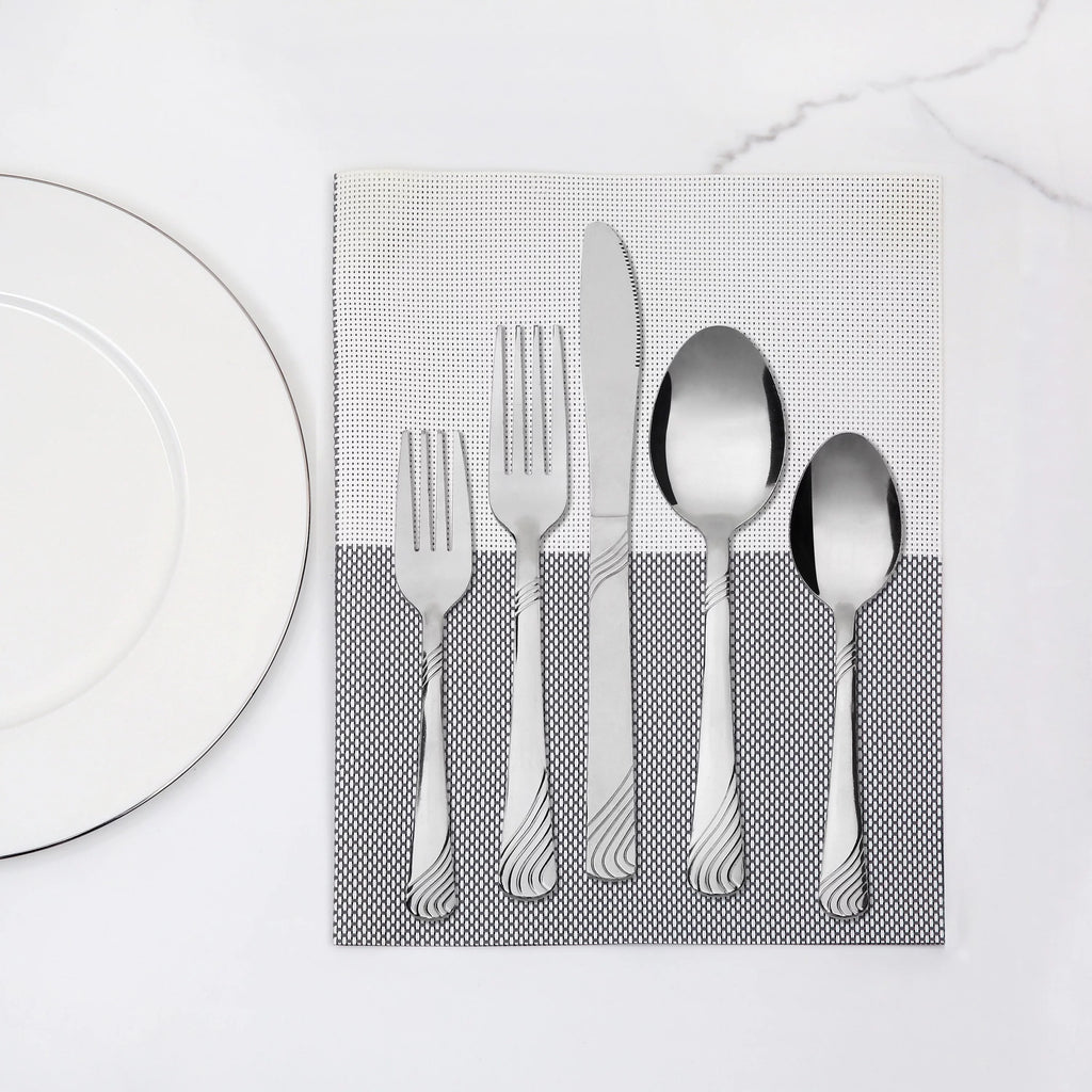 49 Piece Stainless Steel Flatware Set J780