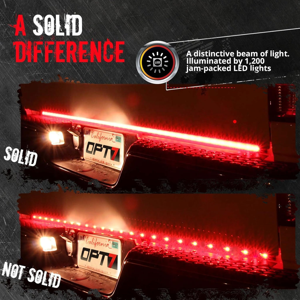 60" Redline Triple LED Tailgate Light Bar with Sequential Red Turn Signal N82134