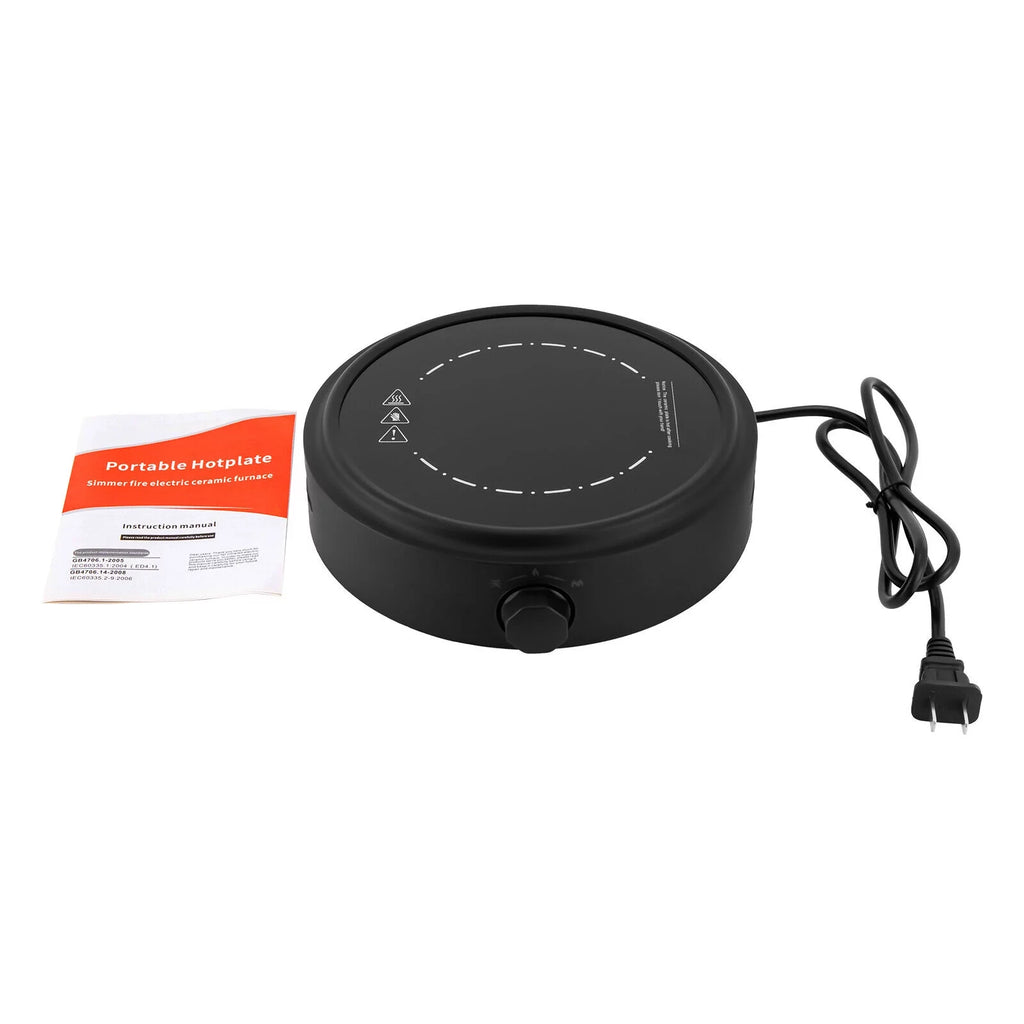 700W Electric Mini Stove Portable Hot Plate Black S939711