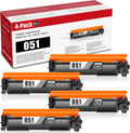 4-Pack Black Compatible Toner Cartridge O107