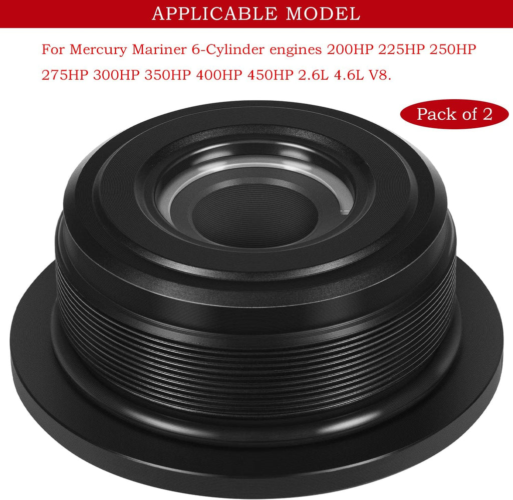 Black Outboard Trim Cap 6-Cylinder O88192