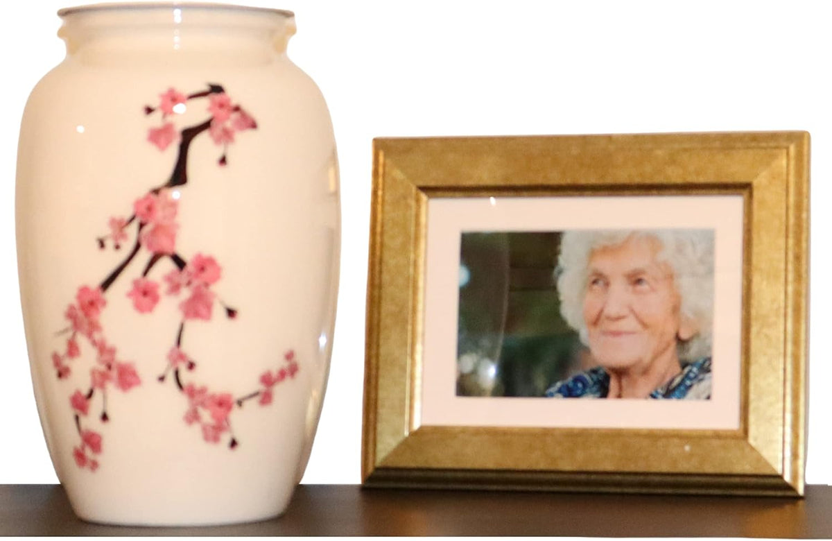 Pink Butterflies Cremation Urn for Human Ashes Y631