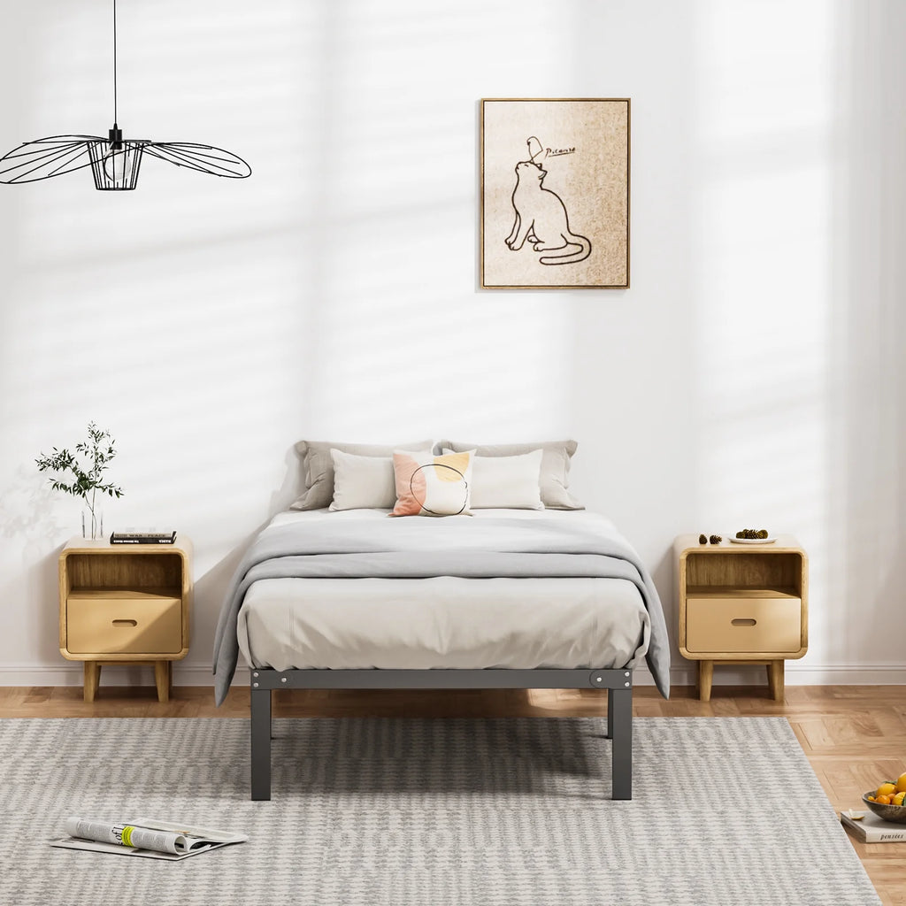 Queen Metal Platform Bed Frame Q11475