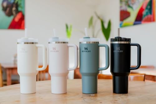 40 oz Insulated Stainless Steel Tumbler with Straw W711053