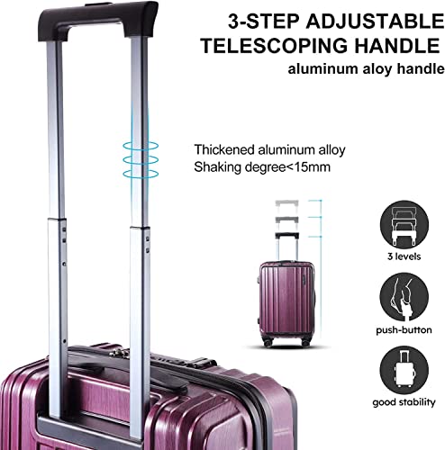 21 Inch Hardshell Carry on Luggage with Laptop Pocket R234