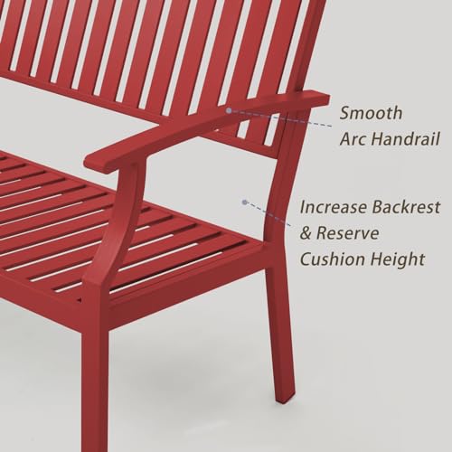 Light Blue Aluminum Outdoor Bench T2053