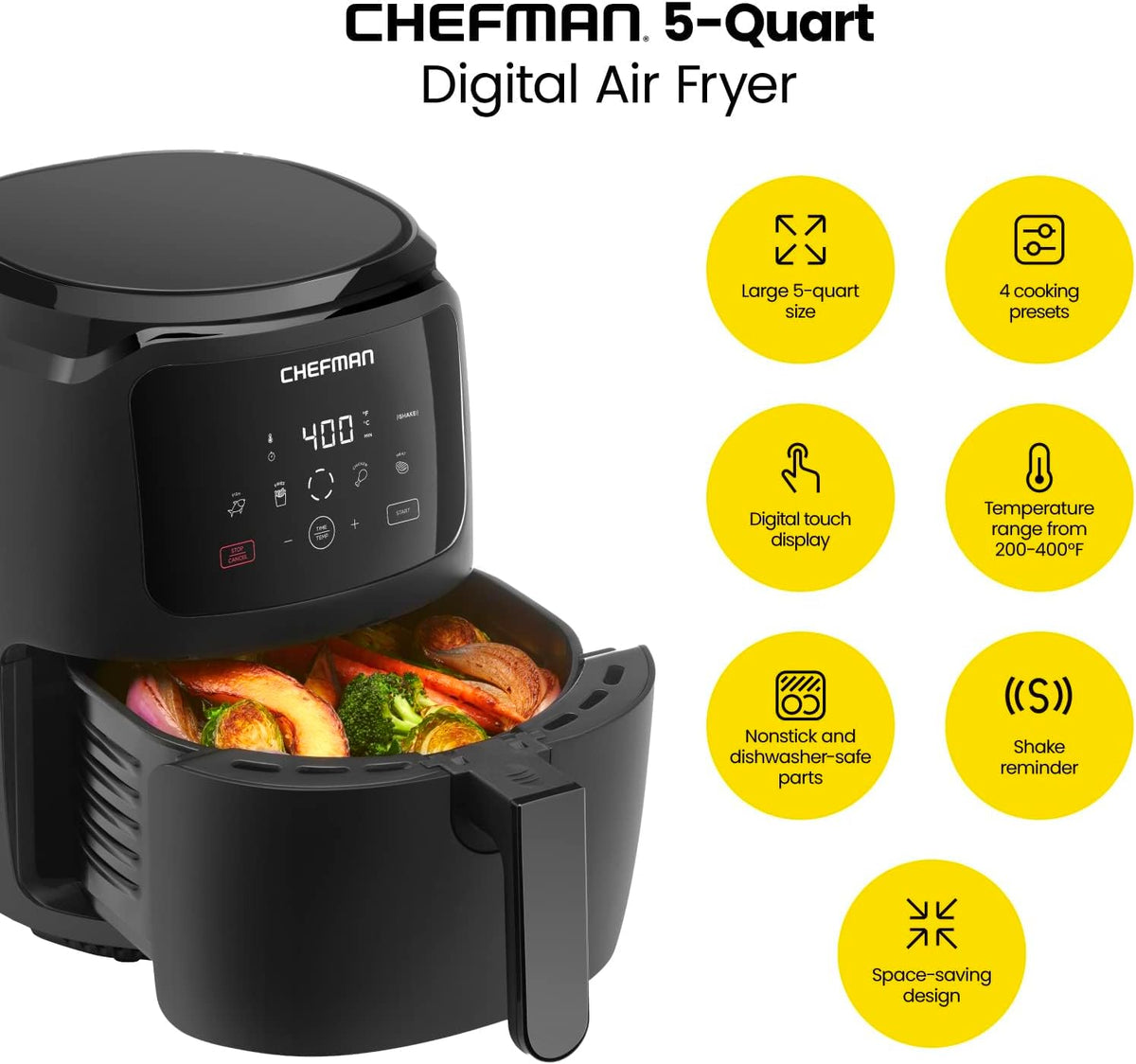 Digital Air Fryer, 5 Qt N900081