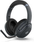 Black Brown Wireless Active Noise Canceling Over Ear Headphones with Mic P5025