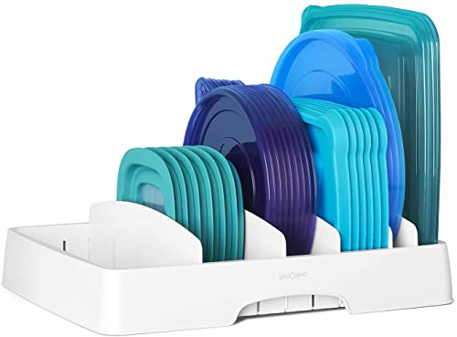 Adjustable Food Container Lid Organizer X1760