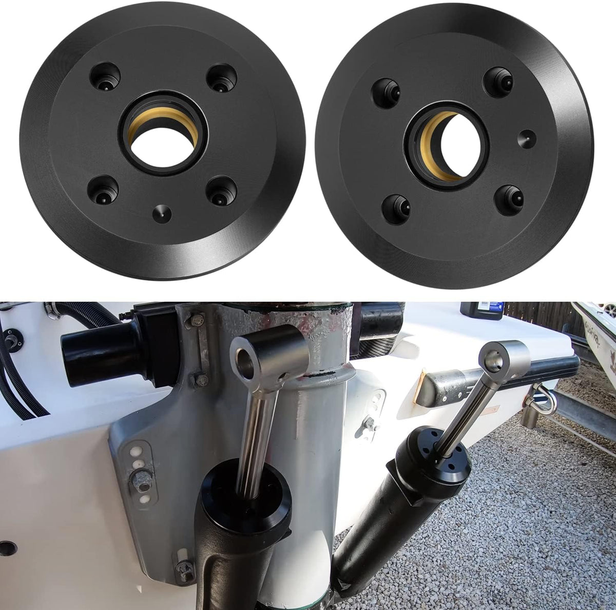 Black Outboard Trim Cap 6-Cylinder O88192