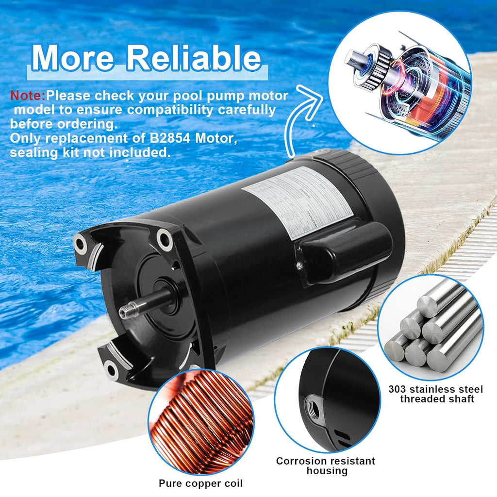 1.5 HP 3450 RPM 56Y Frame Pool Pump Motor P259