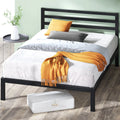 Queen Metal Platform Bed Frame with Headboard W881