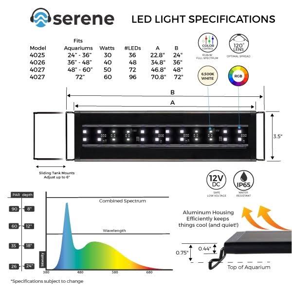 Serene Sun Freshwater LED with Wireless 24 Hour Remote Control (24-36 inch) Y64233