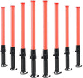 8 Pack 21-inch Safety Traffic Control Wand with 2 Flashing Modes X16337