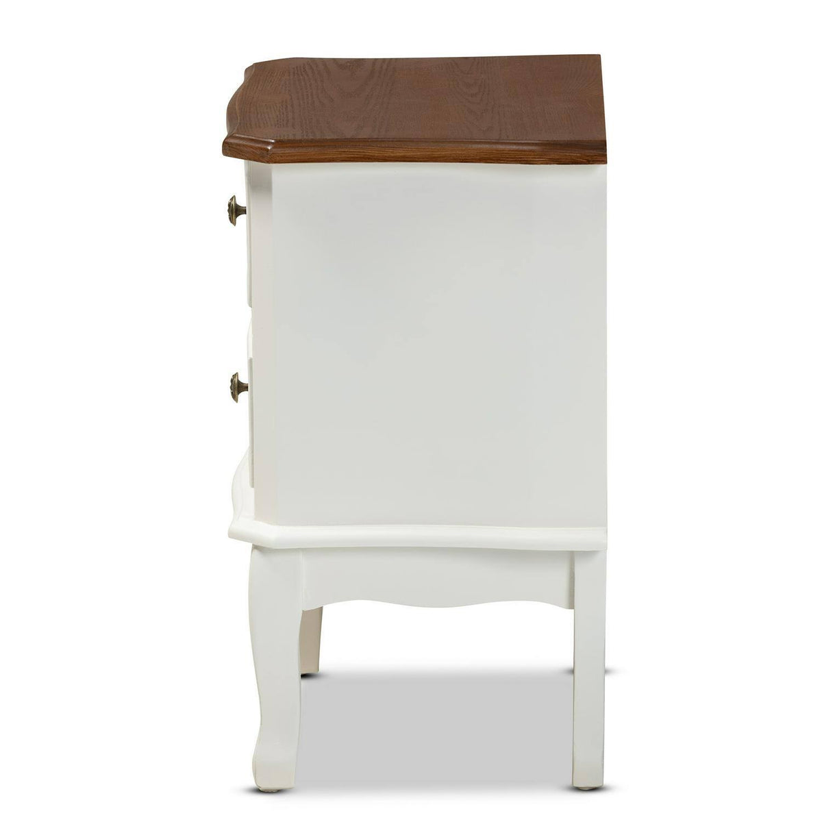 French White and Cherry Brown Dresser S8026