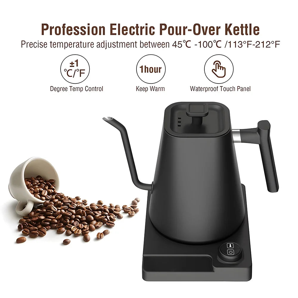 Electric Kettle Temperature Control Pour-Over Kettle 1.0L B3487