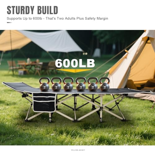 Folding Camping Cot with Mattress and Carry Bag F2890