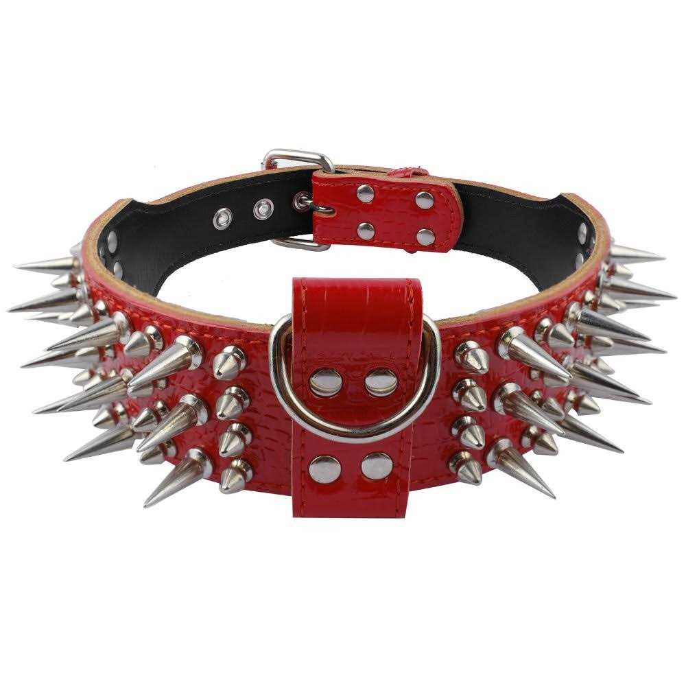 Genuine Leather Spiked Studded Dog Collars S98275