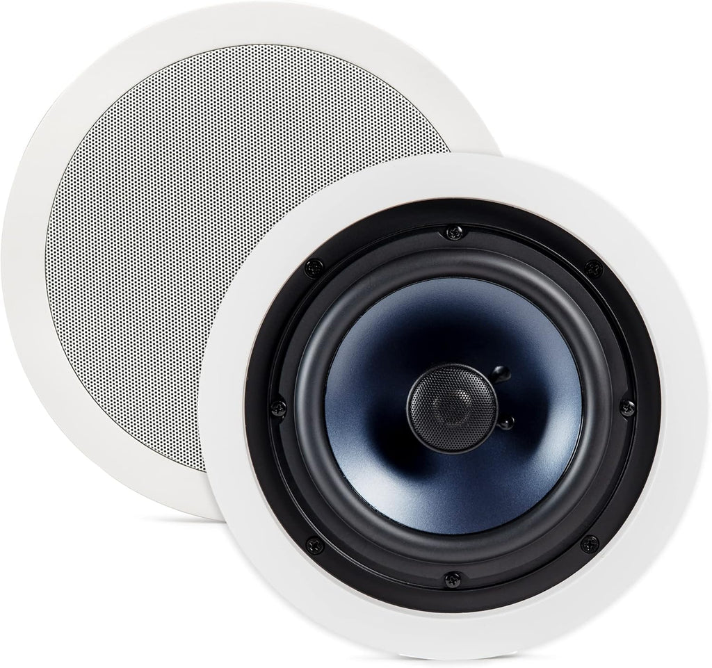 8-inch 2-way In-ceiling Speakers Set of 2 with 12-inch Powered Subwoofer Z5900