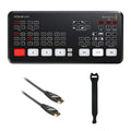 ATEM Mini Pro HDMI Live Stream Switcher with 6' High-Speed HDMI Cable & 10-Pack Straps Bundle M432