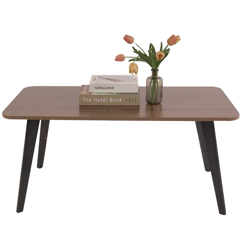 2-Tier Wood Coffee Table with Storage Shelf V119