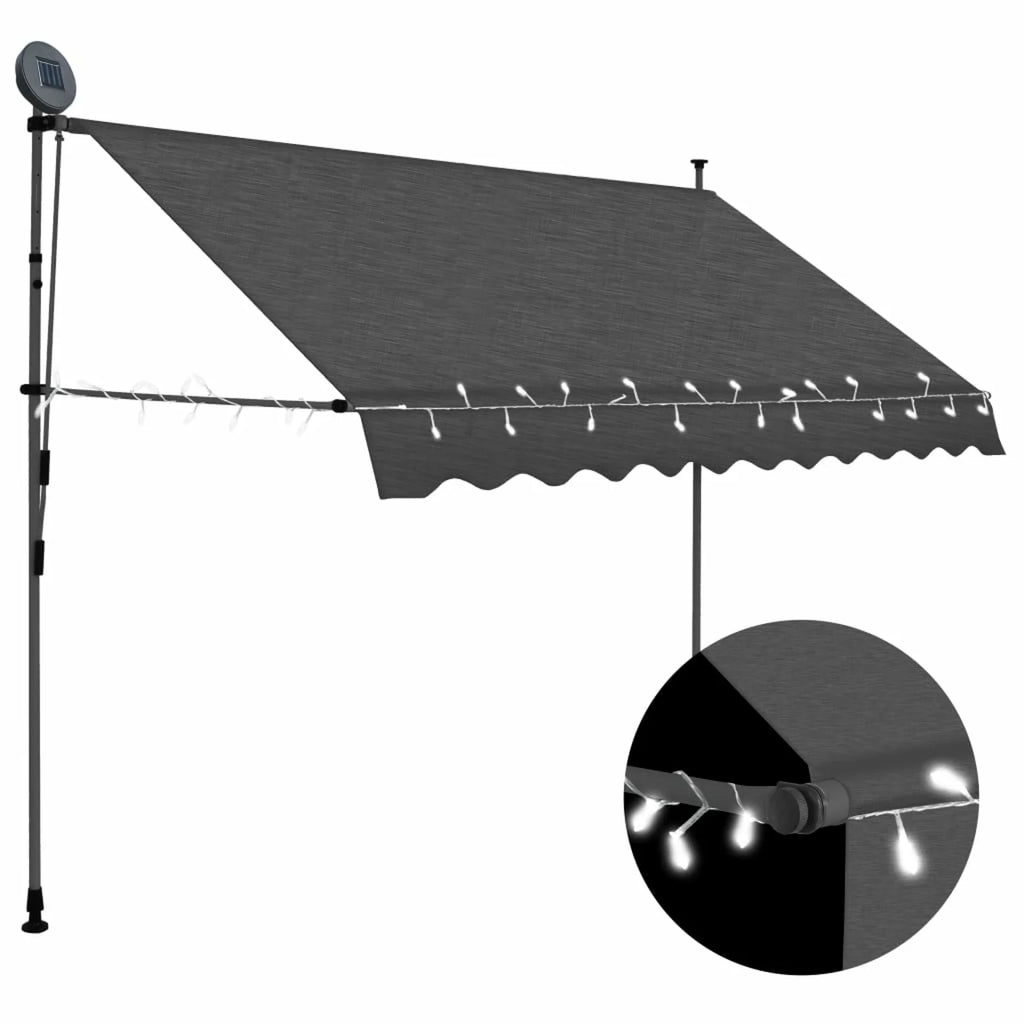 118.1" Anthracite Retractable Awning F2853