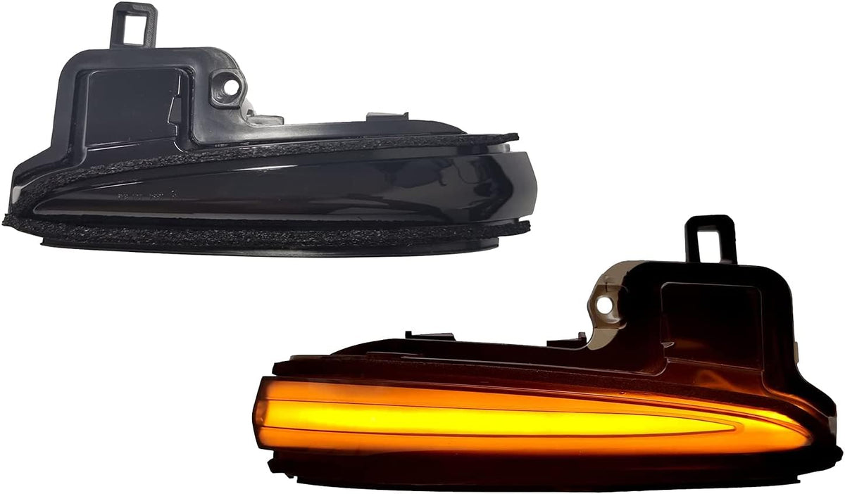 Smoke Lens LED Side Mirrors with Dynamic Turn Signal Lights C33781
