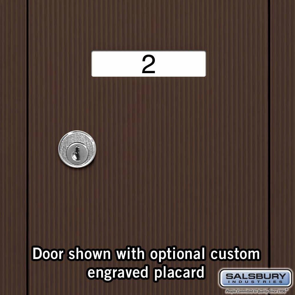 Bronze-Vertical Recessed Mounted Mailbox with 5 Doors A591