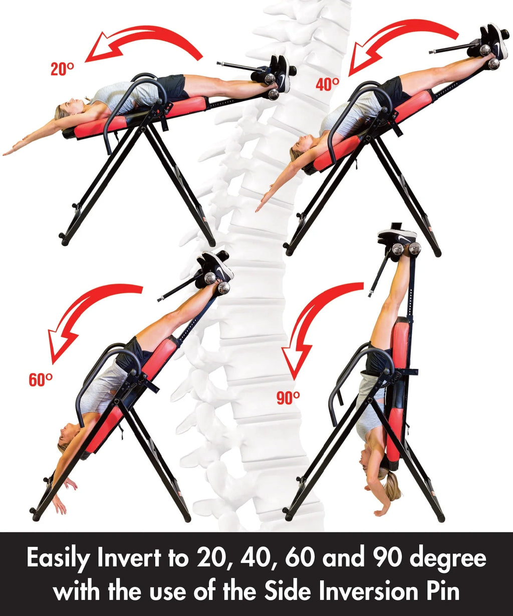 Blue Heat and Vibration Massage Inversion Table G201327