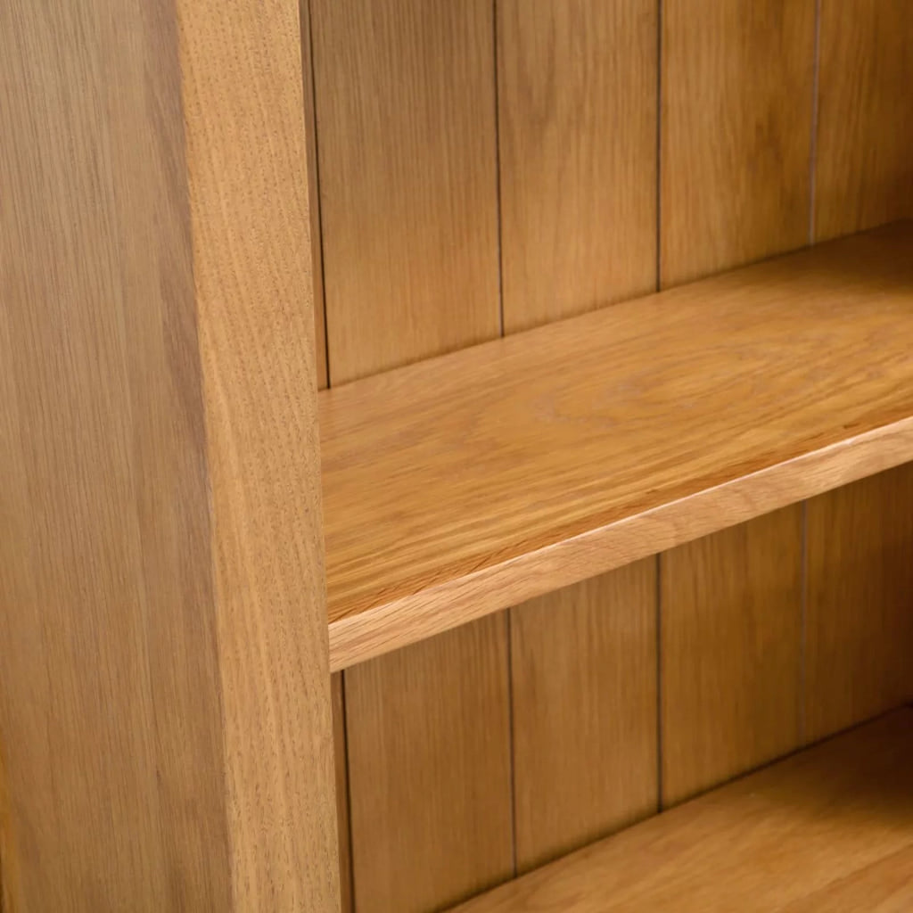 5-Tier Solid Oak Wood Bookcase I228