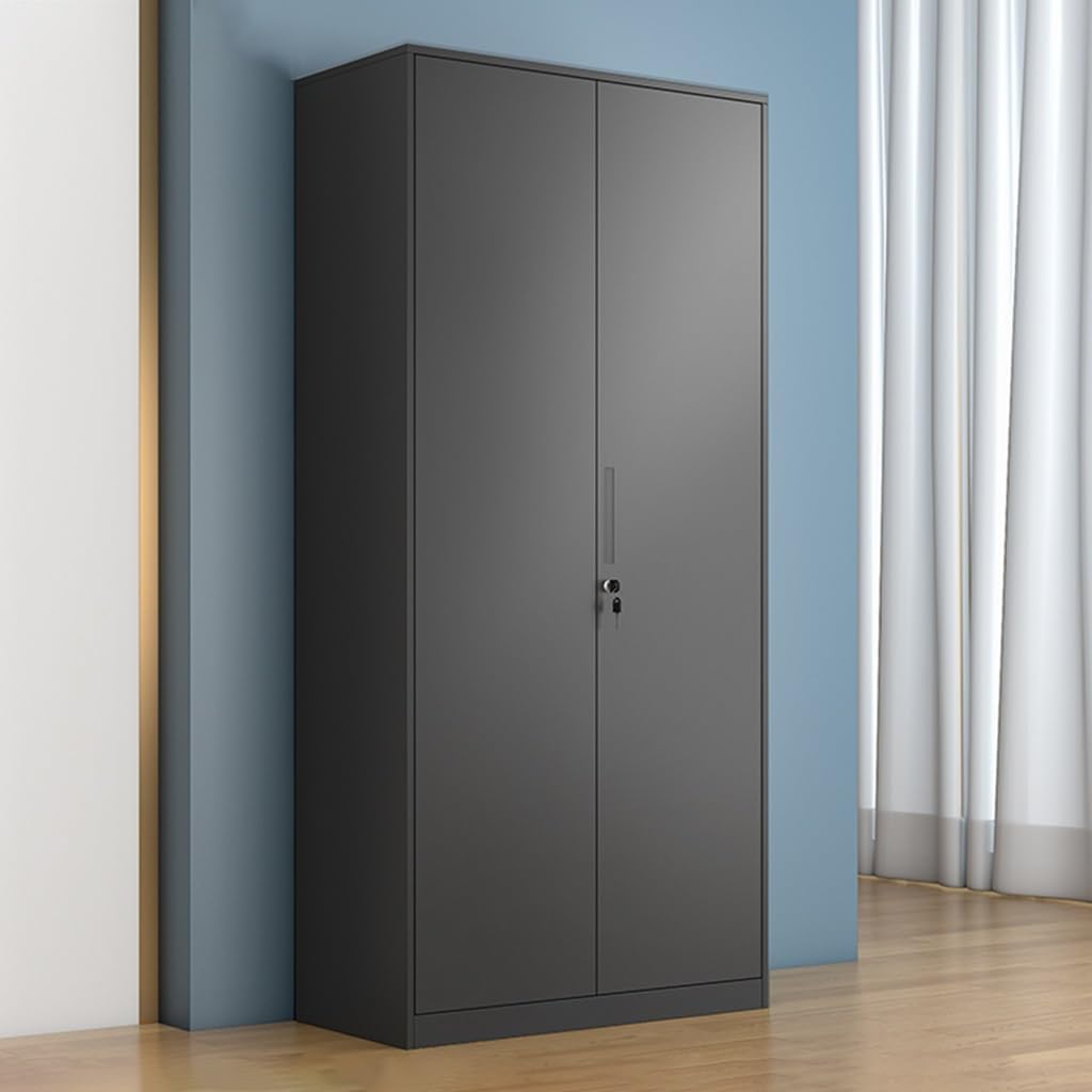 71" Tall Metal Storage Cabinet with Locking and Adjustable Shelves I33696