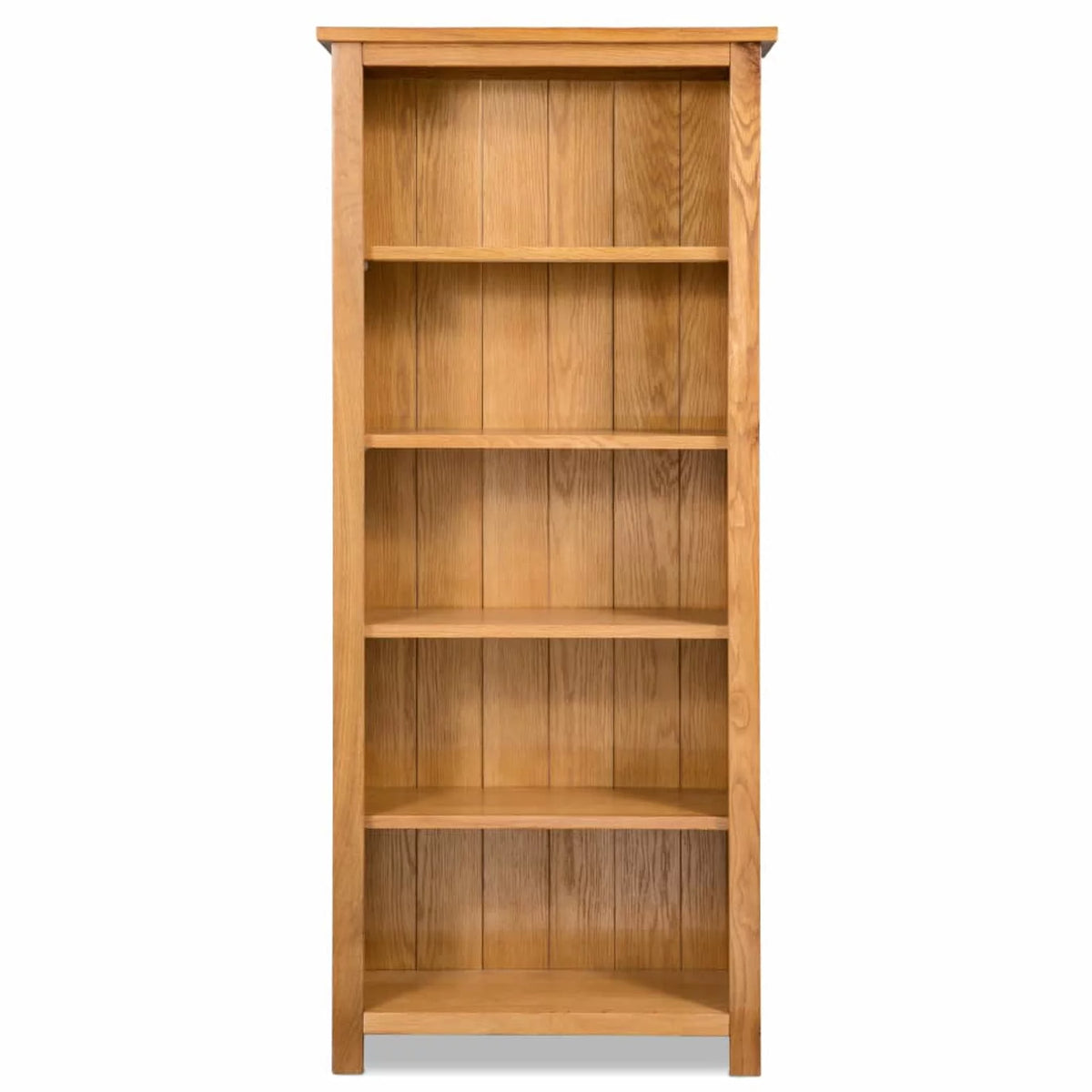 5-Tier Solid Oak Wood Bookcase I228