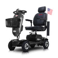 Blue 4-Wheel Folding Mobility Scooter M16092
