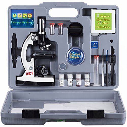 52-Piece Kids Microscope Kit with Metal Arm Base D26074