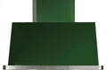 36 in. Emerald Green Wall Mount Range Hood with 600 CFM Blower D128984