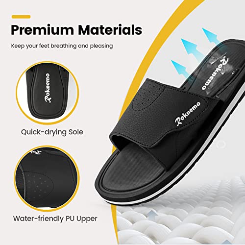 Mens Slide Sandals with Memory Foam E84967