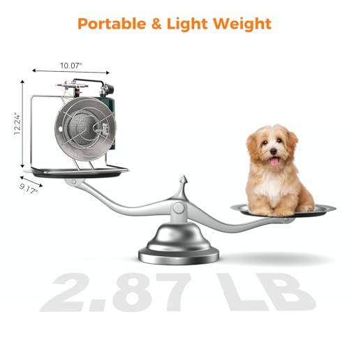 Portable Propane Heater, 15,000 BTU Outdoor Gas Heater with Framed Handle L265