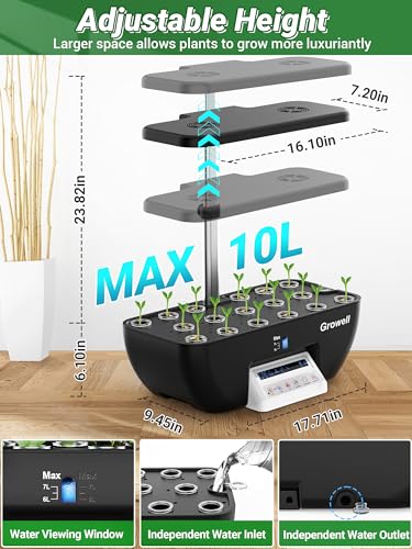 17 Pods Indoor Garden with Full-Spectrum Grow Lights G885792