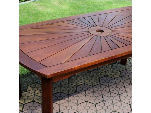 Acacia Sunburst Coffee Table C9466