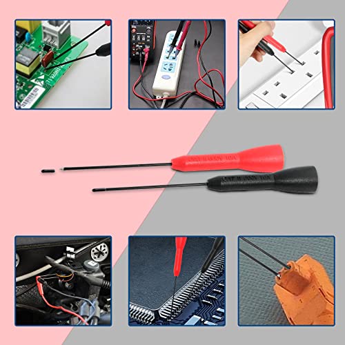 4 Pcs 600V/10A Non-Destructive Multimeter Test Probe Pins with 2mm Connector 4mm Banana Plug S180