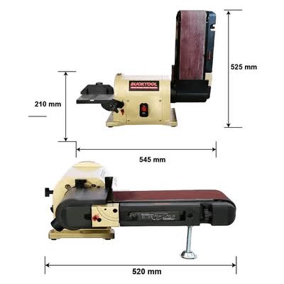 Belt Disc Sander Benchtop with 3/4HP Direct-Drive Motor and Portable Al Base Z224362