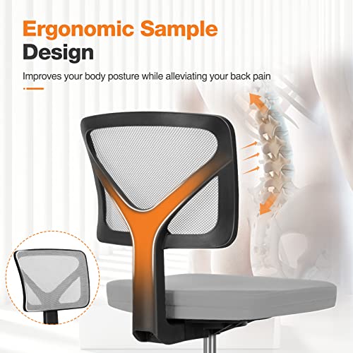 Black Mesh Desk Chair with Wheels A50306
