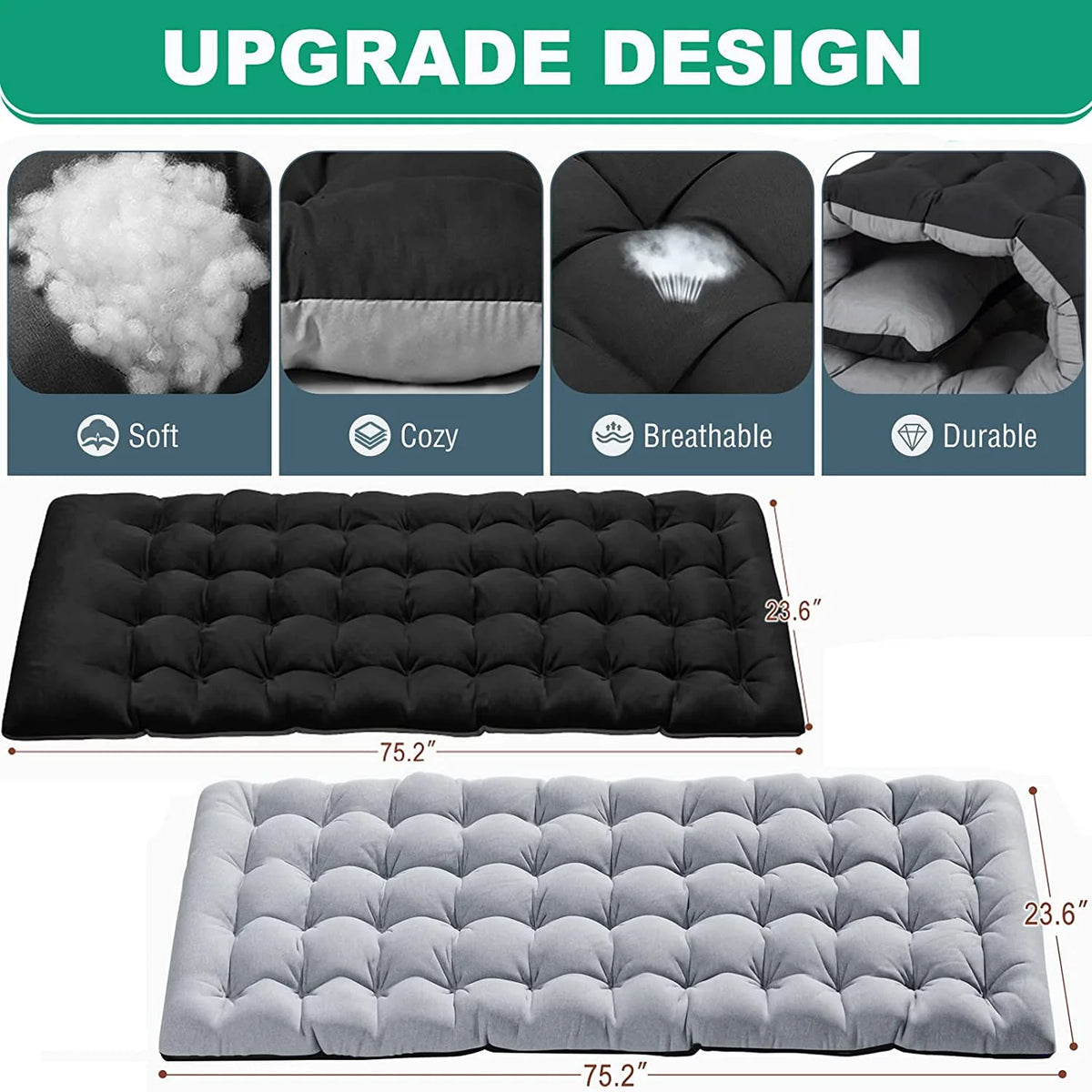 Folding Sleeping Cot with Mattress and Pillow R8491