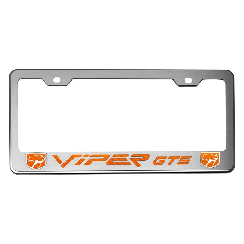 License Plate Frame CF Orange C4222