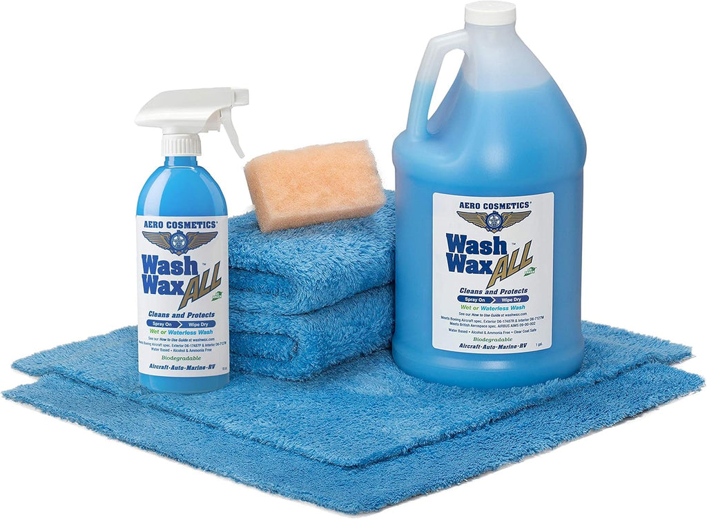 Wet or Waterless Car Wash Wax Kit 144 fl. oz I239758