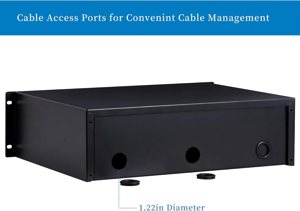 3U Rack Mount Drawer with Lock and Key I8757
